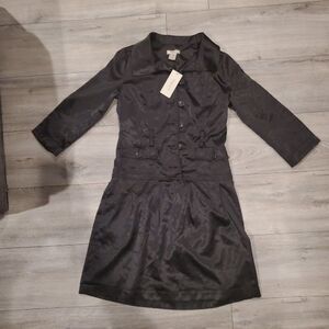 Vertigo Paris women's Black Fit & Flare Long Sleeve Dress Size XS